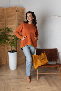 Bluza luźna wygodna z kieszeniami,  duże rozmiary , polski produkt