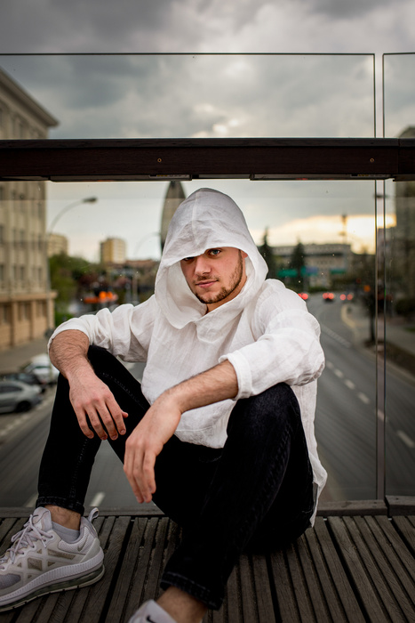 Koszulka męska z lnu, koszula lniana, bluza męska z lnu, lniana tunika męska z lnu polskiego, biała koszula lniana, polski produkt lniany