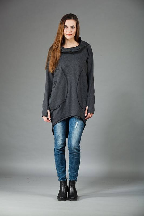 Bluza damska, tunika damska sukienka z dzianiny