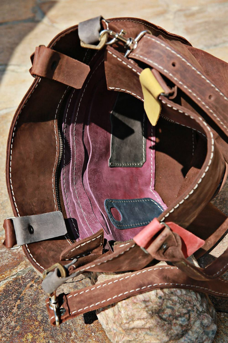 Torebka skórzana ręcznie robiona, Polska marka, torba na ramię , torebka damska