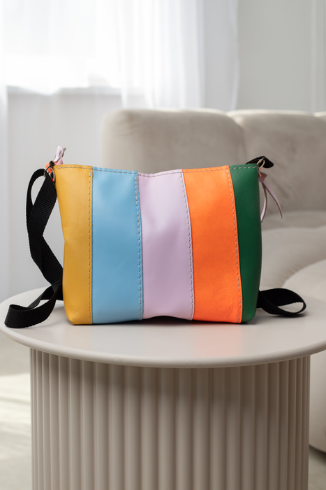 torebka kolorowa , mała torebka na ramię , ręcznie robiona torebka pastelowa, Polski projektant, szyte w Polsce