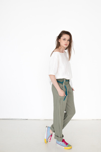 Spodnie lniane szerokie, szwedy lniane, polski len, wygodne i miękkie , szerokie spodnie lniane , polska marka