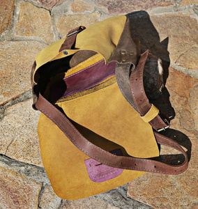 Torebka skórzana ręcznie robiona