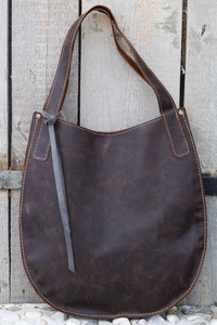 Torba skórzana, brązowa torba ze skóry, torba ręcznie robiona, torebka na ramię, worek skórzany 