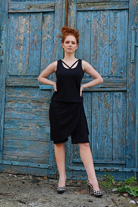 Top czarny seksowny, bluzak , koszulka czarna bawełniana