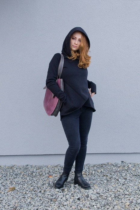 Torba skórzana, worek skórzany, kolorowa torebka damska, duża torba