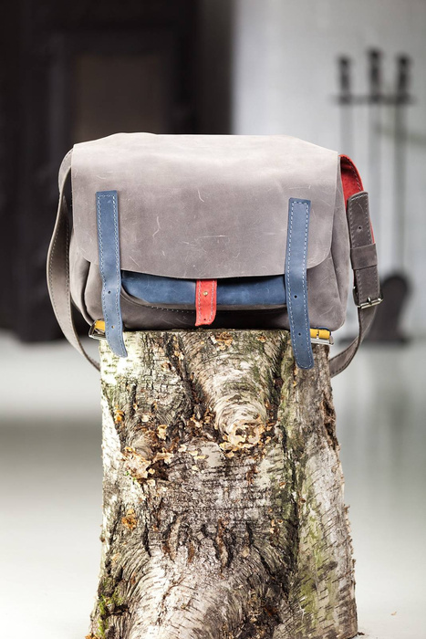 Torba skórzana, ręcznie robiona skórzana aktówka, listonoszka kolorowa unisex