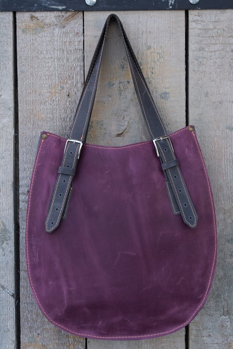 Torba skórzana, worek skórzany, kolorowa torebka damska, duża torba