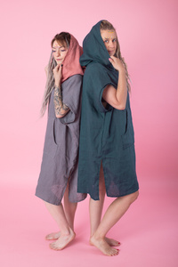 sukienka z tkaniny konopnej, 100% Hemp, sukienka letnia, tunika plażowa , polski produkt