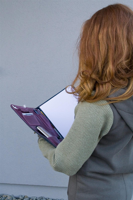 Organizer skórzany duży , notatnik skórzany , planer, idealny na prezent