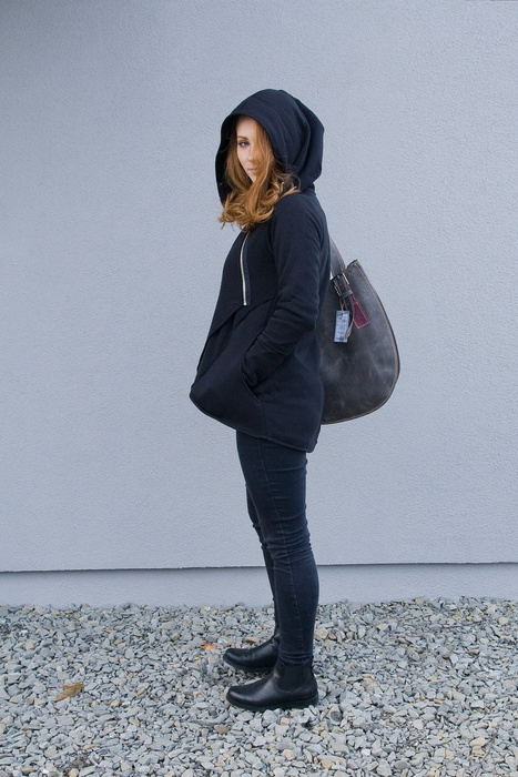 Torba skórzana, worek skórzany, kolorowa torebka damska, duża torba