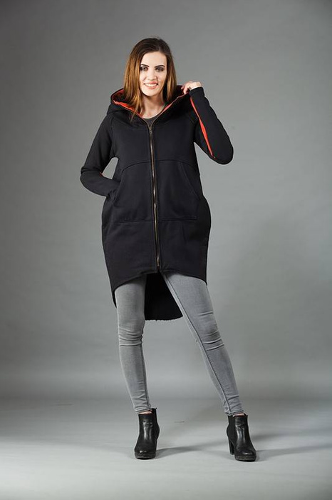 Bluza z kapturem, Odzież Plus Size, Bluza z zamkiem błyskawicznym,Polski producent