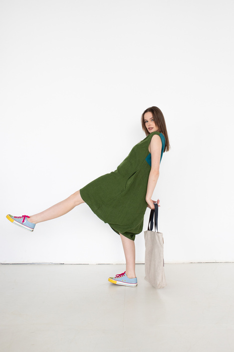 Torebka skórzana z wypalaną mandalą