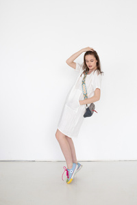 Torebka skórzana z wypalaną mandalą