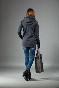 Bluza z kapturem Basa, futurystyczna odzież, asymetryczna bluza z kapturem, damska kurtka z kapturem, odzież Cyberpunk, kurtka sweterkowa,