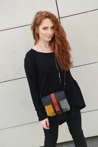 Torebka skórzana mini kolorowa