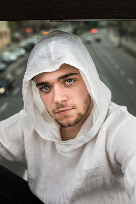 Koszulka męska z lnu, koszula lniana, bluza męska z lnu, lniana tunika męska z lnu polskiego, biała koszula lniana, polski produkt lniany