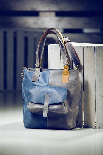 Torebka skórzana ręcznie robiona, Polska skóra, Polska marka