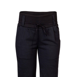 Spodnie damskie Alladynki czarne bawełniane spodnie dresowe damskie, spodnie czarne polski produkt, polski projektant