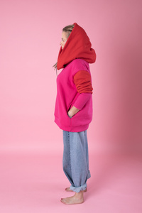 Bluza luźna wygodna z kieszeniami, oversize bluza damska , kolorowa bluza damska