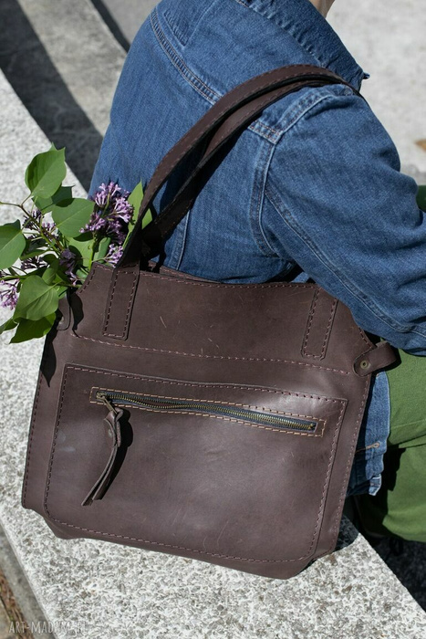 Torebka skórzana, boho styl, damska torebka