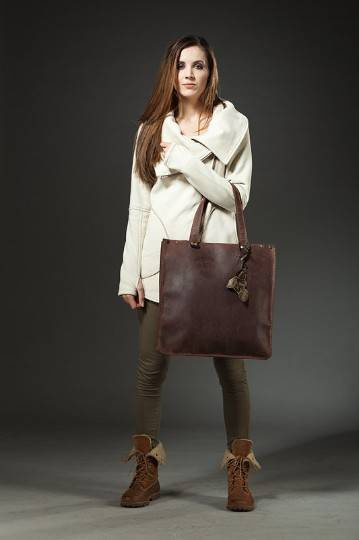 Torebka skórzana ręcznie robiona, aktówka skórzana , torba handmade,