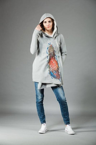 Bluza ręcznie malowana, bluza rękodzieło