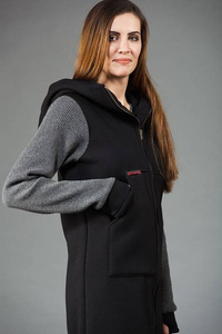 Płaszcz damski, bluza długa , bluza na zamek