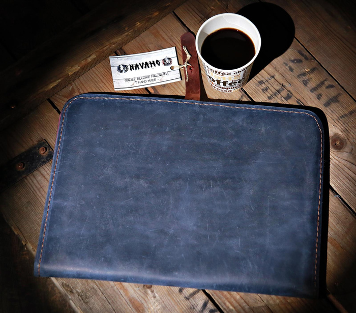 Organizer skórzany A4, Notatnik skórzany, kalendarz, planer