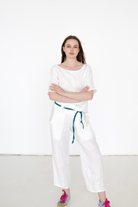 koszulka,  bluzka lnina  , tunika lniana , len polski,  odzież lniana, miękki, polska marka