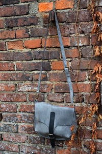 Torba skórzana plus organizer, listonoszka mała