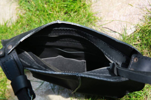 Torba skórzana , Torebka, Worek, Rękodzieło, czarna torebka