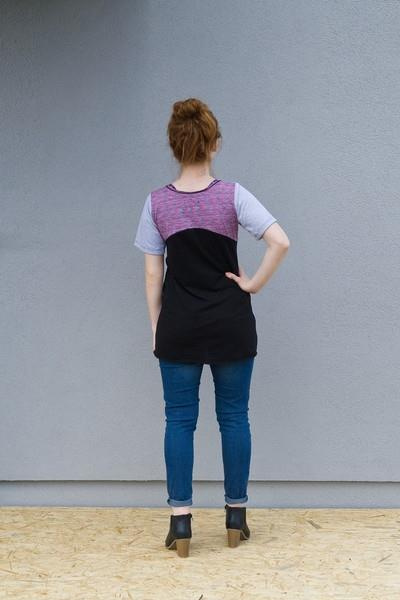 Tunika bawełniana, letnia koszulka, bluzka damska kolorowa