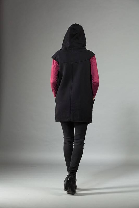 Bezrękawnik Ashmita, kamizelka damska asymetryczna