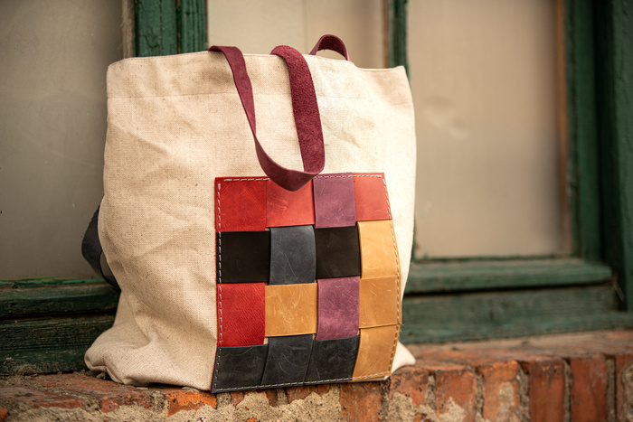 Torba lniana duża boho,projektantka torebek, polska marka, handmade, torba na ramię , shopperka, miejska torba , plażowa torba