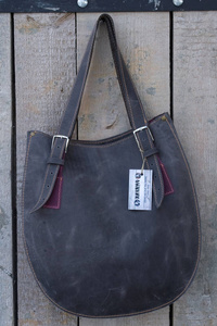 Torba skórzana, worek skórzany, kolorowa torebka damska, duża torba 