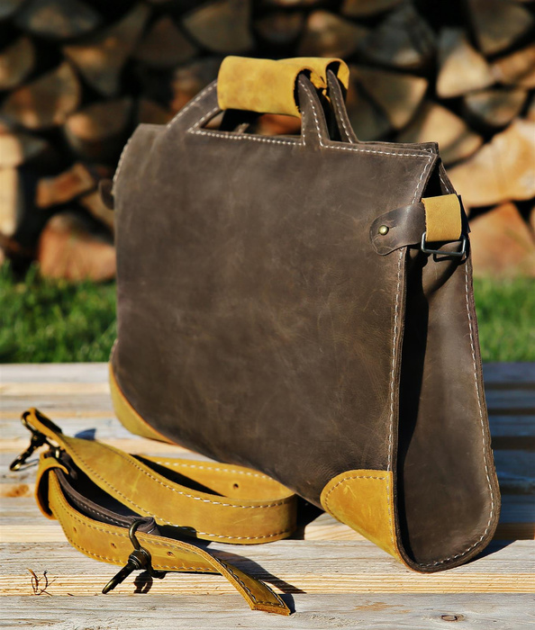 Torebka skórzana ręcznie robiona