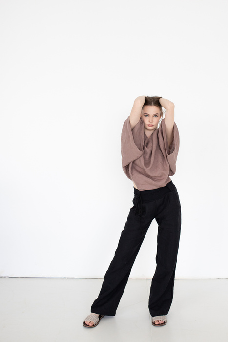 tunika lniana ,lniana narzutka od polskiego projektanta, 100% leny, polska marka, oversize tunic