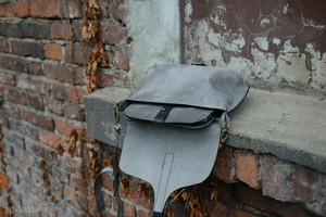 Torba skórzana plus organizer, listonoszka mała