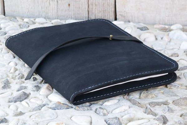 Organizer skórzany A4 , notatnik handmade, skórzany planer, etui ze skóry