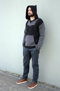 Bluza męska kangurek, męska bluza z kapturem, kolorowa męska bluza