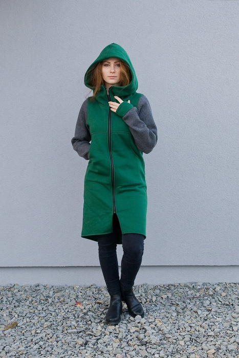 Płaszcz damski , trencz damski bawełniany, bluza damska z kapturem