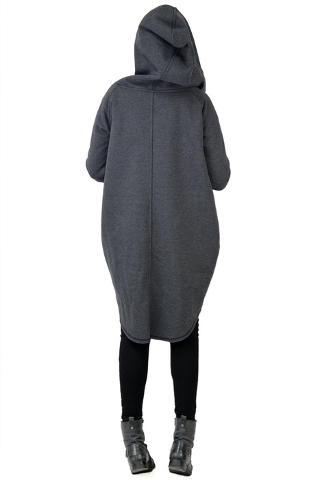 Bluza damska szeroka luźna, bluza z kapturem damska, Bluza Bawełniana z kapturem, Polski producent