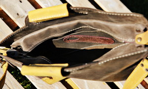 Torebka skórzana ręcznie robiona