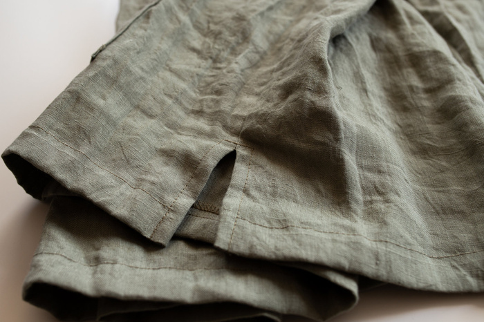 Koszulka męska lniana , tunika męska lniana , zielona koszula z krótkim rękawem z polskiego lnu , tunika męska lniana