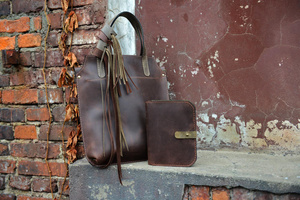 Torba skórzana plus organizer