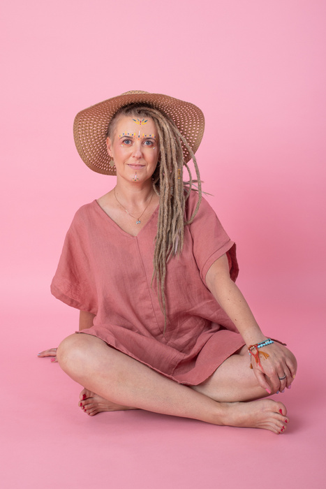 Sukienka plazowa, tunika lniana luźna.polski len, polska produkcja, polski producent, sukienka luźna z lnu