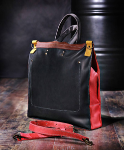 Torebka skórzana, duża aktówka skórzana