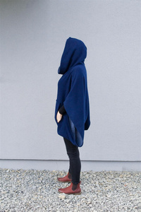 Narzutka/ponczo bawełniane, sweter obszerny oversize 