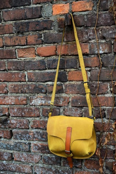 Torba skórzana, listonoszka mała